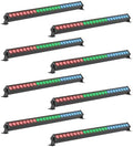 Led Stage Lights Bar,72W 24LEDs RGB Dj Strobe Party Lights Bar 3 in 1 Wall Washer Light Indoor with DMX Control AutoPlay Sound Activated Color Changing for Church Christmas Wedding Dance (8) by Warmdance