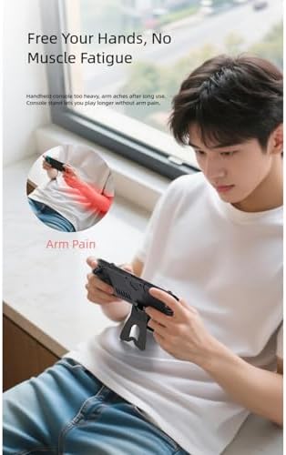 ordinarYone Portable Stand with Lightweight Design & Ergonomic Belly Strong ABS Gaming Holder Easy to Use for steamdeck - Image 2