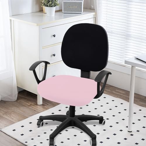 Smiry Stretch Printed Office Computer Desk Chair Seat Covers | Stretch Fit, Soft Fabric Universal Rotating Chair Cover, Washable Removable, Anti-Dust Seat Cushion Protector - Image 2