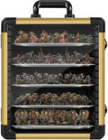 WELIDAY Miniatures Storage Case Miniatures Transport Case Aluminum Alloy Frame with Lock (Large Size) by WELIDAY