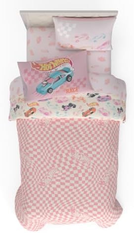 Hot Wheels Girls Kids Bedding Super Soft Comforter and Sheet Set with Sham, 5 Piece Twin Size, (Officially Licensed Product) By Franco - Image 2