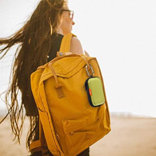 Green Rectangle Small EVA Case, Lightweight Hard Shell Zipper Pouch - Image 6