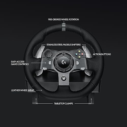 Logitech G920 Racing Wheel and Pedals for Xbox X|S/Xbox One/PC - Image 6