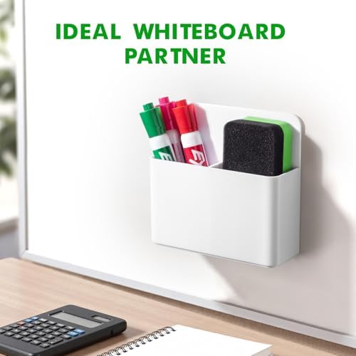 2 Pack Magnetic Pen Holder Cup for Whiteboard, Classroom Supplies - Image 4