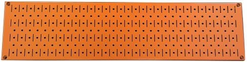 Wall Control Narrow Pegboard Rack 8in x 32in Orange Metal Pegboard Runner Tool Board by Wall+Control