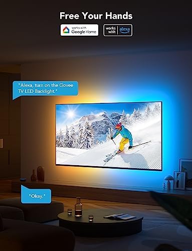 Govee TV LED Backlight, RGBIC Smart LED Strip Lights for 55-65 inch TVs - Image 3