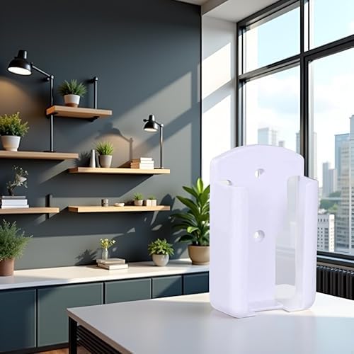 White Air Conditioning Controller Stand,Remote Control Holder Rack,Organizer Self Adhesive Media Storage Box,Case Free Stand,Applied to School,Office and Homes,Air Conditioner Parts and Accessories - Image 2