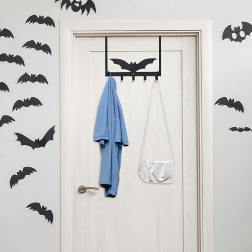 Reallnaive Halloween Bathroom Decor Gothic Bat Over The Door Hooks - Image 5