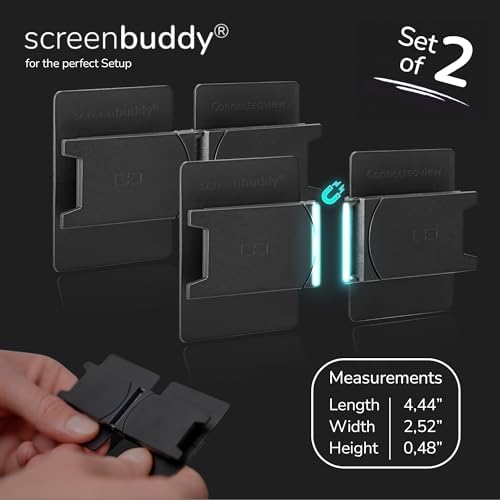 Set of 2, Magnetic Connection for Your Screens, Suitable for All Computer Monitors - Innovative Computer and Gaming Equipment - Image 6