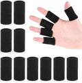 KALIONE 10Pcs Black Sport Finger Sleeves, Finger Sleeves Protectors, Elastic Finger Support Sleeve, Compression Finger Sleeves, Thumb Brace Support for Basketball, Golf by KALIONE