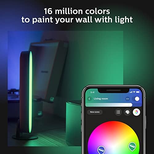 Philips Hue Smart Play Light Bar Base Kit, Black - White & Color Ambiance LED Color-Changing Light - 1 Pack - Requires Bridge - Control with App - Works with Alexa, Google Assistant and Apple HomeKit - Image 5