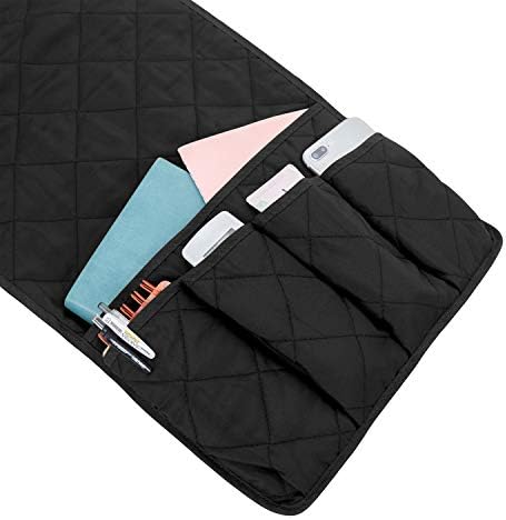 MDSTOP 5 Pockets Remote Control Holder, Magazine Rack, Space Saver Organizer, Draped Over Sofa, Couch, Recliner Armrest - Image 4