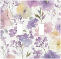 Decorative Light Switch Cover Plate Purple Floral Watercolor Wildflower 2 Gang Switch Plate Covers Double Toggle Wall Plate Dual Device Electrical Switchplate Dimmer Faceplate Bedroom Decor by JOOJIAO