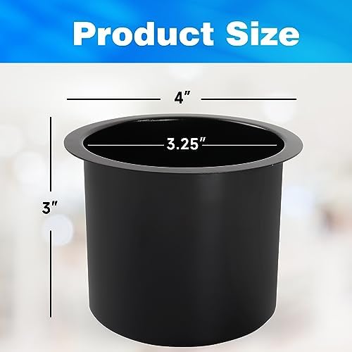 GSE Jumbo Aluminum Cup Holder for Casino Poker Tables, Black, 2-Pack - Image 2