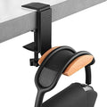 Linkidea Headphone Stand Hanger Compatible with Apple AirPods Max, Wooden Headset Holder Clamp Mount, Under Desk Headphone Hook Rack for Gaming Headphones, Office Desk & Table (Beech) by Linkidea