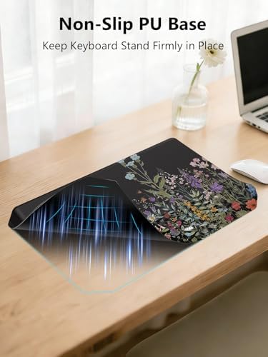 2-in-1 Ergonomic Keyboard Stand with Wrist Rest, Flower - Image 5