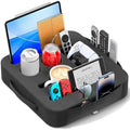 Couch Cup Holder Tray, Couch Caddy for Drink, Snack, Phone, Remote, Ipad, Game Controller, Large-size Sofa Cup Holder for Bed, Sofa, Car, Desk, Black by Unknown