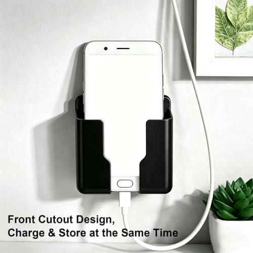 Wall Mount Remote Control Holder,Boat Storage Holder,Adhesive Storage Organizer,Black Plastic Caddy for TV,Air Conditioner,Media Player Remotes,Self-Adhesive Wall Caddy for Living Room,Bedroom,Office - Image 5