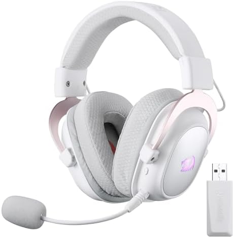 Redragon H510 PRO 3-Mode RGB Gaming Headset - 7.1 Surround Sound - 53MM Audio Drivers in Memory Foam Ear Pads w/Durable Fabric Cover- Multi Platforms Headphone - USB Powered for PC/PS4/NS by REDRAGON