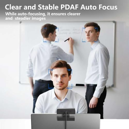 2K Webcam for PC - 2K Ultra HD Computer Camera with PDAF Autofocus, AI Noise-Canceling Mic, USB Plug & Play, 92° FOV & Auto Lighting Correction for Laptop & Desktop (​Social Streaming Video Call​)​ - Image 3