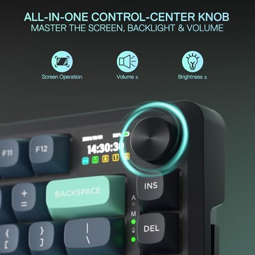 Redragon K724 PRO Wireless 81-Key Gasket Gaming Keyboard, TFT Screen & Knob - Image 6
