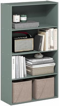 Furinno PASIR Book Shelf, 3-Tier Bookshelf, Storage Shelves Bookcase, 9.7 x 23.7 x 31.5, for Living Room, Bedroom, Home Office, Sage Green by Furinno-FitsYourSpaceFitsYourBudget