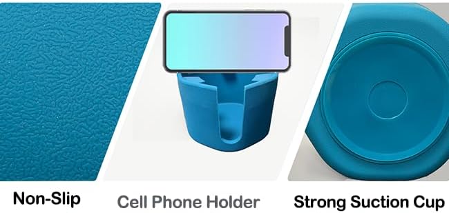 Suction Cup Holder Tip-Proof Desk Cup Holder with Removable Design | Non-Slip Base & for Desk, RV, Boat (Blue). - Image 5