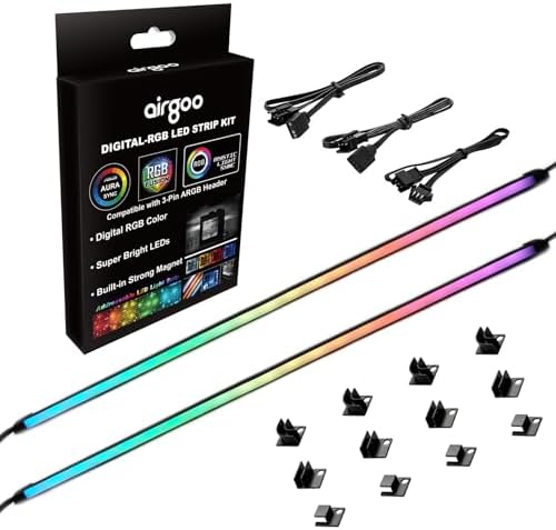 airgoo Addressable RGB PC LED Strip ARGB 5V 3-Pin by airgoo