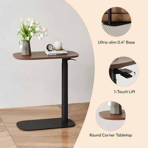 SANODESK 24''Standing Desk Pneumatic Height Adjustable Mobile Overbed Table - Image 7