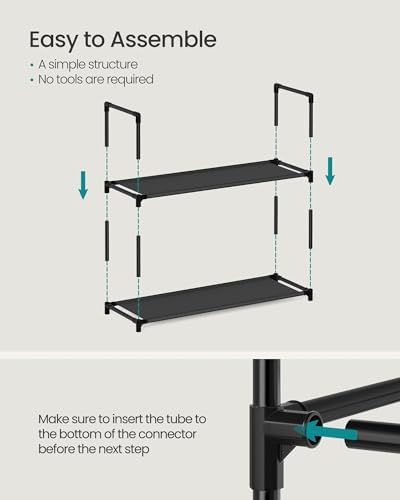 SONGMICS Shoe Rack, 10-Tier Shoe Shelf, Shoe Storage Organizer - Image 6