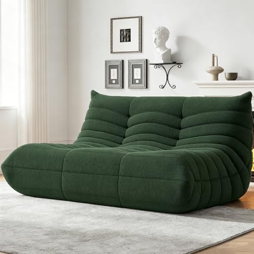 WHGBJA Loveseat Bean Bag Chair for Adults, Comfy Beanbag with Memory Foam | Floor Sofa Chair for Gaming, Reading, Bedroom, Living Room, Boneless, Ergonomic - Image 6