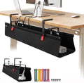 Under Desk Cable Management Tray No Drill,36Inch Cable Management,Black by SUREUP9