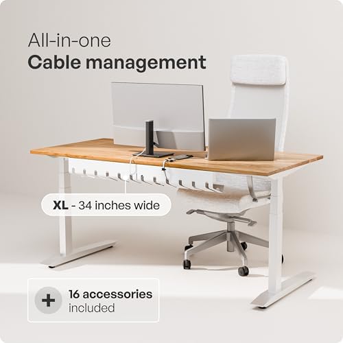 PAMO Cable Management Under Desk, Set of 2 - White - Image 2