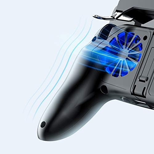 Ciglow Smartphone Gamepad, Rechargeable Mobile Phone Game Controller Gamepad with Dual Cooling Fans Game Auxiliary Key Gaming Handle for iOS/Android Smartphone.(2500mah) - Image 6