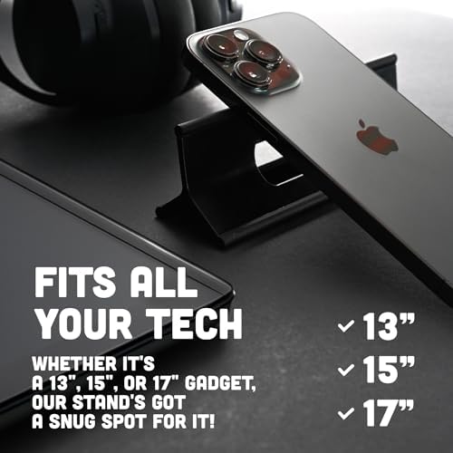 Steepy Portable Laptop Stand for Desk Adjustable Height, 13-17 Inch Devices - Image 5