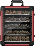WELIDAY Miniatures Storage Case Miniatures Transport Case Aluminum Alloy Frame with Lock (Large Size) by WELIDAY