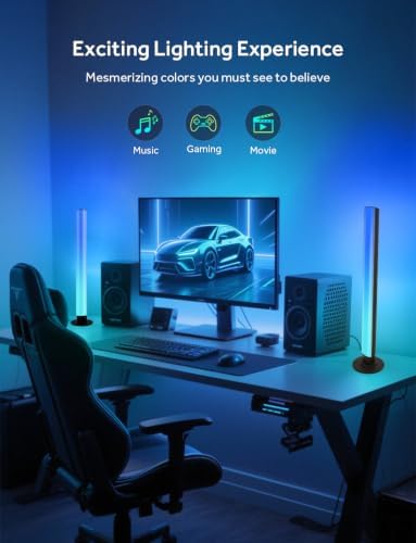 Smart LED Light Bars, Gaming Lights RGB Light Bar, 16 Million Colors Multiple Lighting Effects TV Backlights, APP Control, Remote Control, Music Sync for PC, Room Decorative, Ambient Lighting - Image 7
