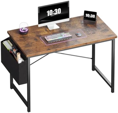 OLIXIS Computer Desk, 44 Inch Gaming Desks for Home Office Small Spaces by OLIXIS