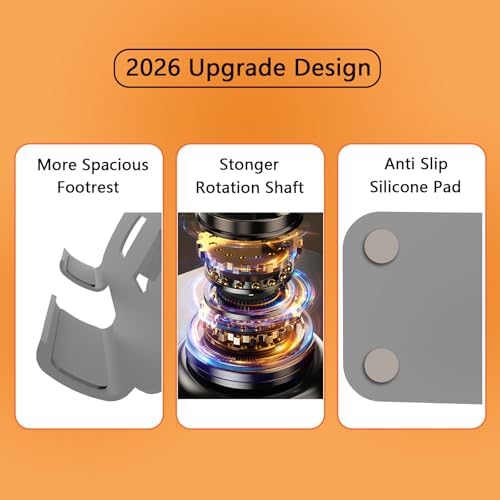 Metal Tablet Stand Holder Adjustable for iPad Kindle Tab, Grey - Image 6