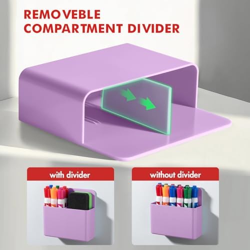 BEYGORM Plastic Magnetic Pen Holder, Powerful Magnet, 2 Pack - Image 4