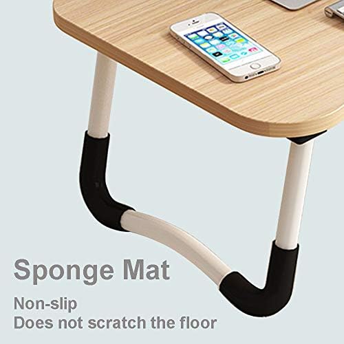 23.6" Lap Desk with Storage Drawer, Holders for Cup and Tablet - Image 6