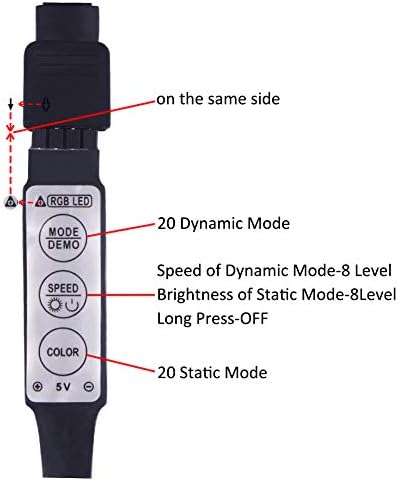 Led Strip Lights Battery Powered RGB 2M 6.56ft Battery Operated Led - Image 5