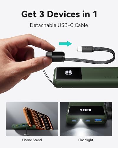 INIU Power Bank, Compact 10000mAh 45W PD Fast Charging Portable Charger - Image 4