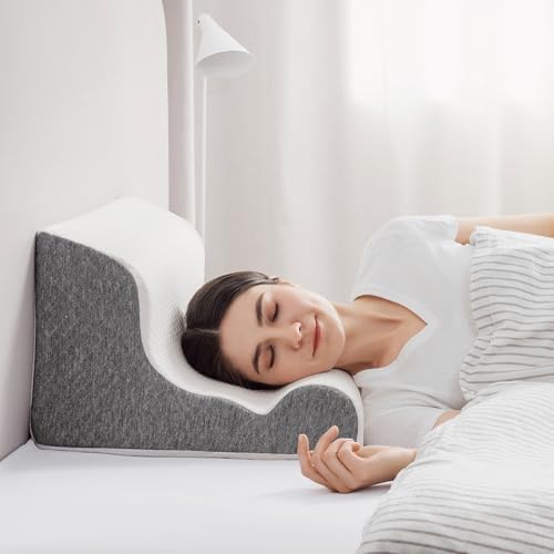 ZerOra Reading Pillow for Sitting Up in Bed Rest, Lumbar Neck Support Pillow with Back Support, Home Bedroom Sofa Dorm Essentials for Sleeping Reading Gaming Foot Rest Floor Chair Cushion-White - Image 3