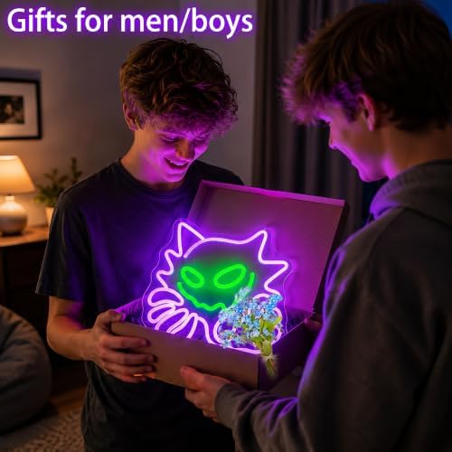 Ghost Neon Signs for Wall Decor, Horror Led Sign Neon Light up Sign - Image 6