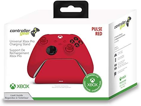 Controller Gear Pulse Red Universal Xbox Pro Charging Stand with 1100 Mah Rechargeable Battery, Charging Station for Xbox Series X|S and Xbox One - Image 7