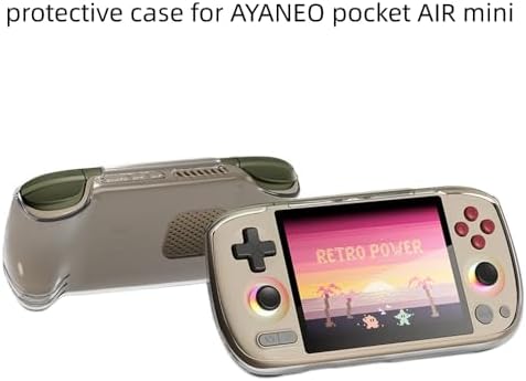 Protective Cover Case for AYANEO Pocket AIR Mini, Retroid Grip Case TPU Cover Sleeve Skin Shockproof Protector Shell for AYANEO Pocket AIR Mini Handheld Game Console (Transparent) - Image 2
