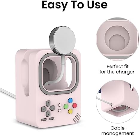 Delidigi Silicone Charger Stand Dock for Apple Watch All Series - Image 4