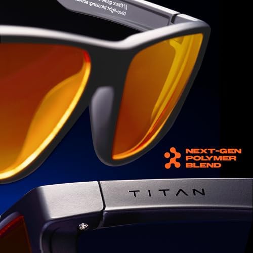 Titan Gaming Glasses, Blue Light Blocking, Night Driving Glasses for Men, Computer Protection, Gift for Gamers - Image 2