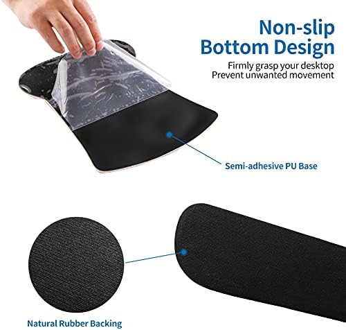 RICHEN Keyboard Wrist Rest Pad and Mouse Wrist Rest Support Mouse Pad Set,Durable & Comfortable & Lightweight for Easy Typing & Pain Relief-Ergonomic Support (Galaxy) - Image 4